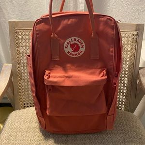 Fjallraven Backpack in Coral 15” Laptop